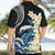 Black Polynesia Hawaiian Shirt Polynesian Frangipani With Sea Turtles