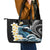 Black Polynesia Leather Tote Bag Polynesian Frangipani With Sea Turtles