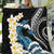 Black Polynesia Quilt Polynesian Frangipani With Sea Turtles