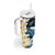 Black Polynesia Tumbler With Handle Polynesian Frangipani With Sea Turtles