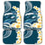 Dark Teal Polynesia Car Mats Polynesian Frangipani With Sea Turtles