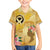 Polynesia Childhood Cancer Awareness Family Matching Puletasi and Hawaiian Shirt Be Bold Go Gold Polynesian Art