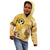 Polynesia Childhood Cancer Awareness Kid Hoodie Be Bold Go Gold Polynesian Art