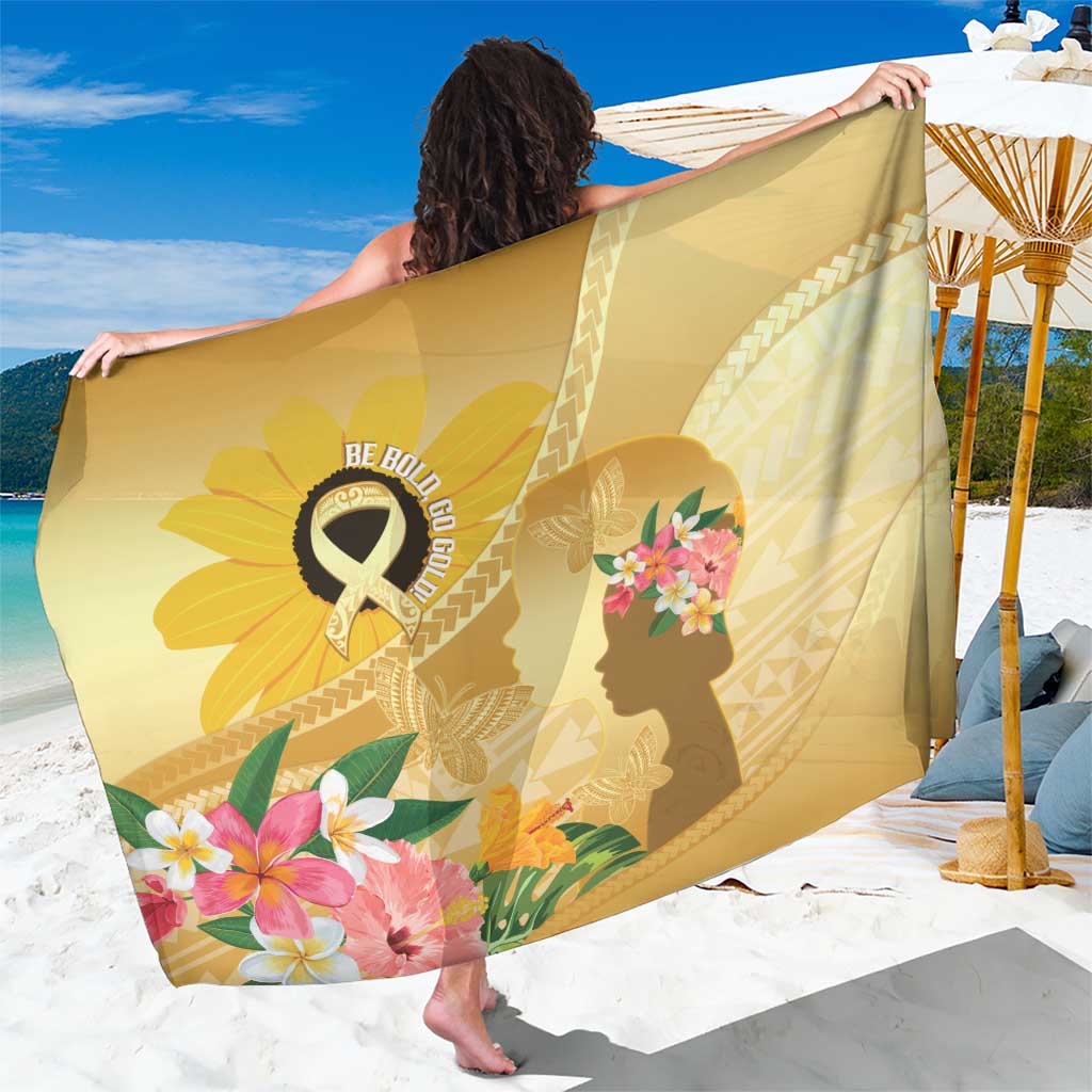 Polynesia Childhood Cancer Awareness Sarong Be Bold Go Gold Polynesian Art