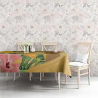 Polynesia Childhood Cancer Awareness Tablecloth Be Bold Go Gold Polynesian Art LT14 - Polynesian Pride