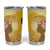 Polynesia Childhood Cancer Awareness Tumbler Cup Be Bold Go Gold Polynesian Art