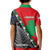 New Zealand And Lebanon Kid Polo Shirt Silver Fern Maori With Cedar Tree Together LT14 - Polynesian Pride