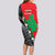 New Zealand And Lebanon Long Sleeve Bodycon Dress Silver Fern Maori With Cedar Tree Together LT14 - Polynesian Pride