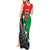 New Zealand And Lebanon Tank Maxi Dress Silver Fern Maori With Cedar Tree Together LT14 - Polynesian Pride