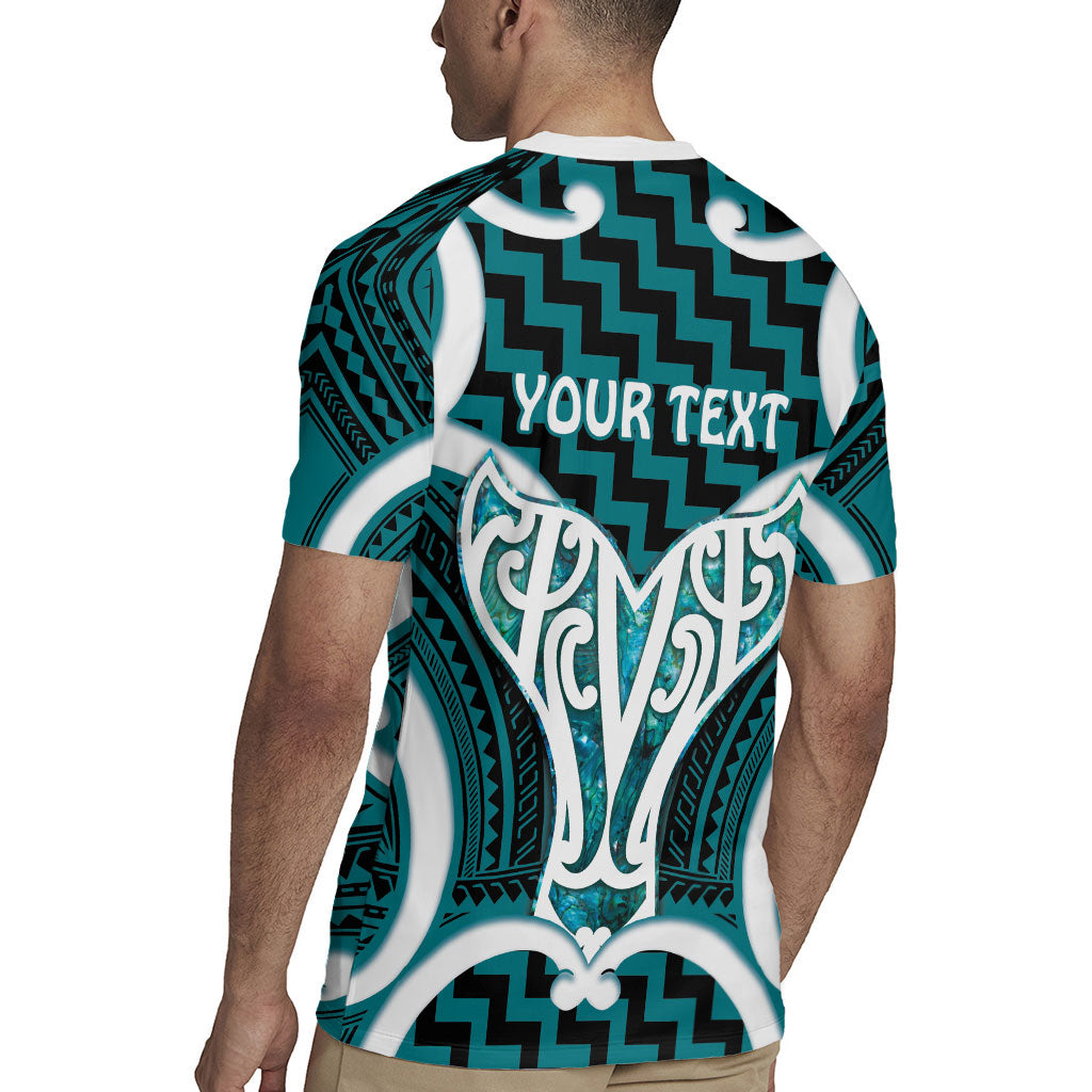 Aotearoa Atua Tangaroa Personalised Rugby Jersey God Of The Sea Maori Whale Tail Cyan