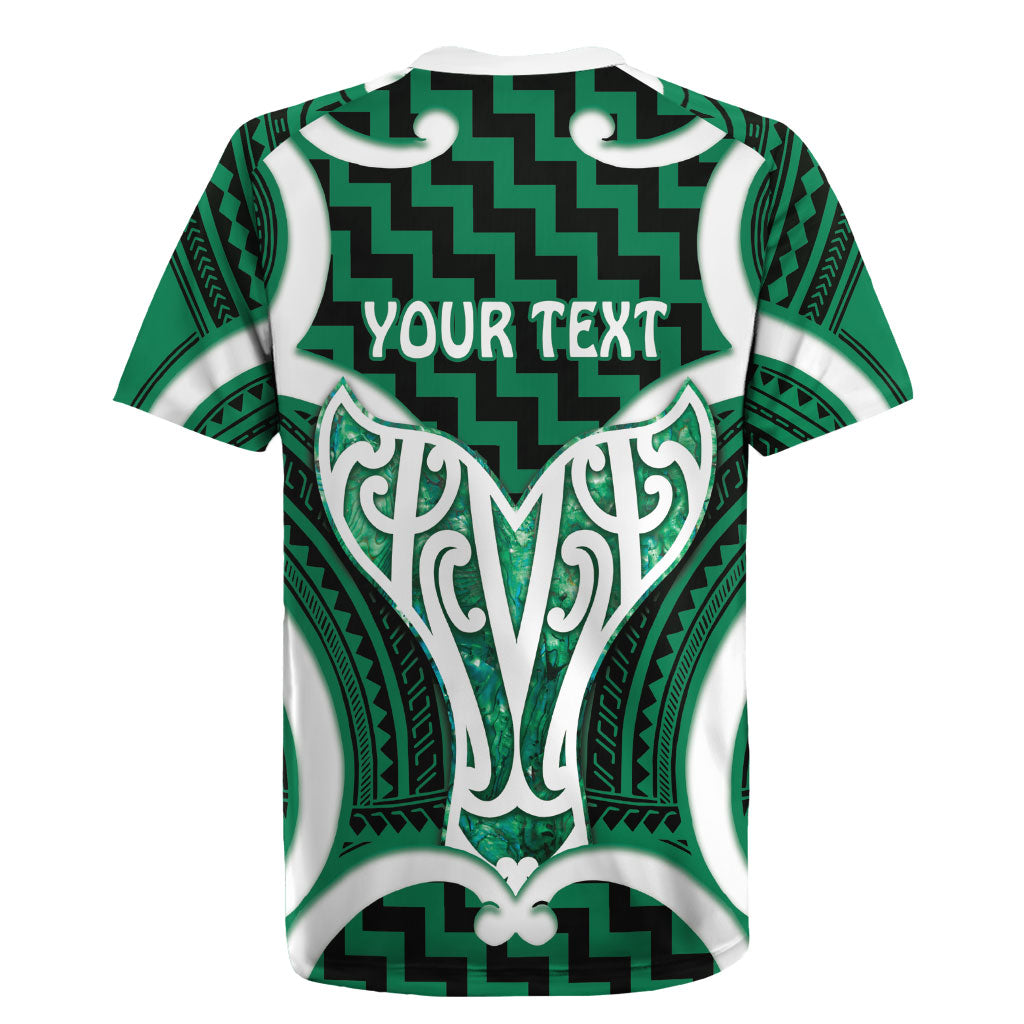 Aotearoa Atua Tangaroa Personalised Rugby Jersey God Of The Sea Maori Whale Tail Green
