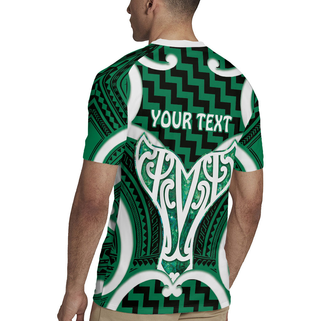 Aotearoa Atua Tangaroa Personalised Rugby Jersey God Of The Sea Maori Whale Tail Green