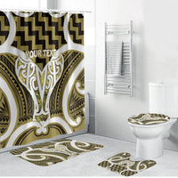 Aotearoa Atua Tangaroa Personalised Bathroom Set God Of The Sea Maori Whale Tail Yellow