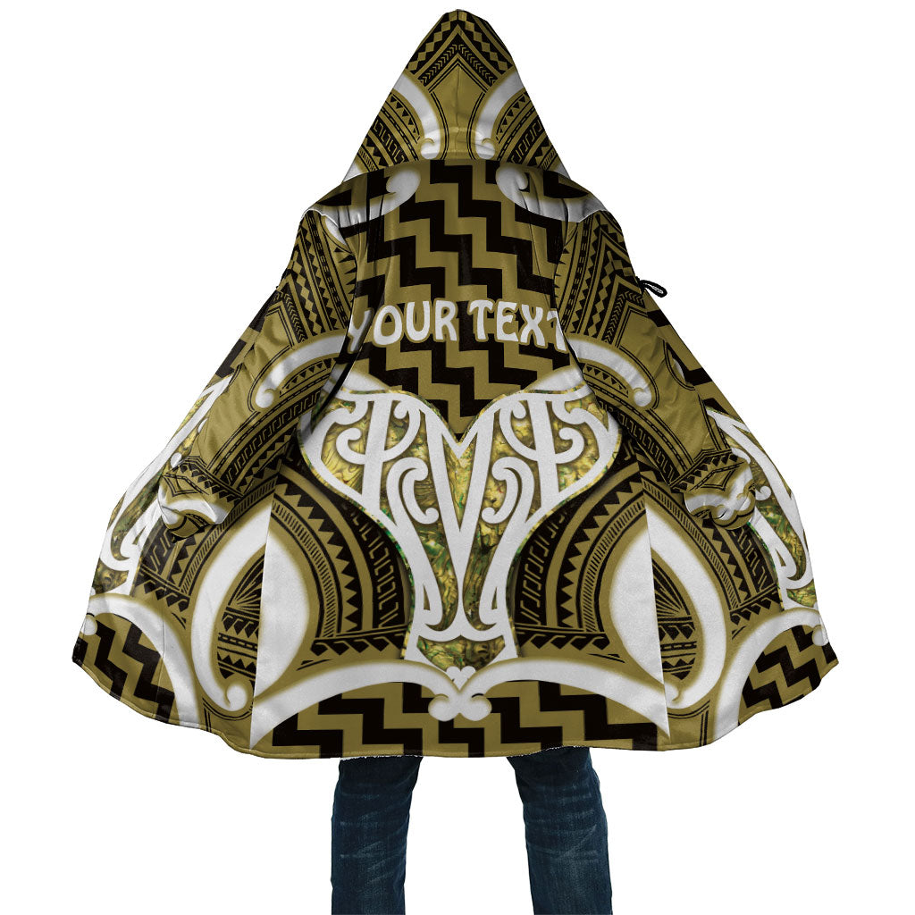 Aotearoa Atua Tangaroa Personalised Cloak God Of The Sea Maori Whale Tail Yellow