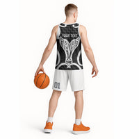 Aotearoa Atua Tangaroa Personalised Basketball Jersey God Of The Sea Maori Whale Tail Black