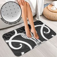 Aotearoa Atua Tangaroa Personalised Bathroom Set God Of The Sea Maori Whale Tail Black