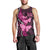 Think Pink Breast Cancer Awareness Men Tank Top Butterfly Aboriginal Mix Polynesian Pattern