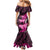 Think Pink Breast Cancer Awareness Mermaid Dress Butterfly Aboriginal Mix Polynesian Pattern