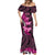 Think Pink Breast Cancer Awareness Mermaid Dress Butterfly Aboriginal Mix Polynesian Pattern