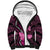 Think Pink Breast Cancer Awareness Sherpa Hoodie Butterfly Aboriginal Mix Polynesian Pattern