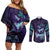 You Matter Suicide Prevention Awareness Couples Matching Off Shoulder Short Dress and Long Sleeve Button Shirt Butterfly Aboriginal Mix Polynesian Pattern LT14