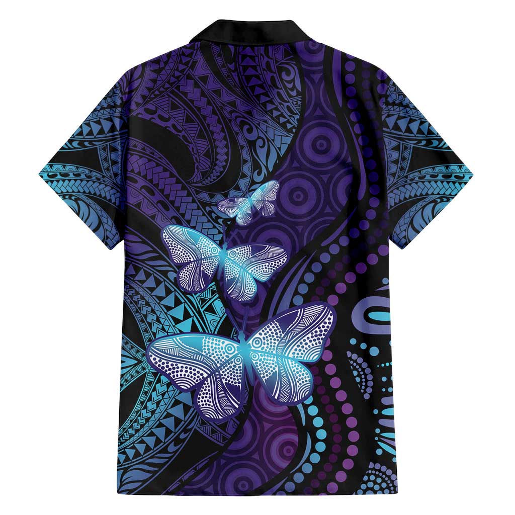 You Matter Suicide Prevention Awareness Family Matching Summer Maxi Dress and Hawaiian Shirt Butterfly Aboriginal Mix Polynesian Pattern LT14 - Polynesian Pride