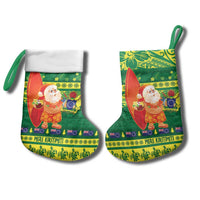 Cook Islands Christmas Stocking Surfing Santa Mere Kiritimiti - Polynesian Pride