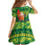 Cook Islands Christmas Family Matching Off Shoulder Maxi Dress and Hawaiian Shirt Surfing Santa Mere Kiritimiti - Polynesian Pride