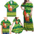 Cook Islands Christmas Family Matching Off Shoulder Maxi Dress and Hawaiian Shirt Surfing Santa Mere Kiritimiti - Polynesian Pride