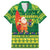 Cook Islands Christmas Family Matching Off Shoulder Maxi Dress and Hawaiian Shirt Surfing Santa Mere Kiritimiti - Polynesian Pride