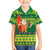 Cook Islands Christmas Family Matching Off Shoulder Maxi Dress and Hawaiian Shirt Surfing Santa Mere Kiritimiti - Polynesian Pride