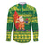 Cook Islands Christmas Family Matching Off Shoulder Short Dress and Hawaiian Shirt Surfing Santa Mere Kiritimiti - Polynesian Pride