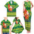 Cook Islands Christmas Family Matching Tank Maxi Dress and Hawaiian Shirt Surfing Santa Mere Kiritimiti - Polynesian Pride