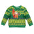 Cook Islands Christmas Kid Ugly Christmas Sweater Surfing Santa Mere Kiritimiti - Polynesian Pride