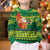Cook Islands Christmas Kid Ugly Christmas Sweater Surfing Santa Mere Kiritimiti - Polynesian Pride