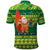 Cook Islands Christmas Polo Shirt Surfing Santa Mere Kiritimiti - Polynesian Pride