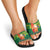 Cook Islands Christmas Slide Sandals Surfing Santa Mere Kiritimiti - Polynesian Pride