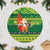 Cook Islands Christmas Tree Skirt Surfing Santa Mere Kiritimiti - Polynesian Pride