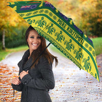 Cook Islands Christmas Umbrella Surfing Santa Mere Kiritimiti - Polynesian Pride