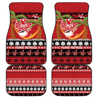 French Polynesia Christmas Car Mats Tiare Chilling Santa Oaoa I teie Noera LT14 - Polynesian Pride