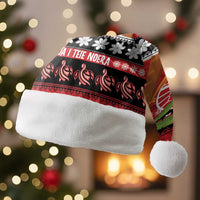 French Polynesia Christmas Santa Hat Tiare Chilling Santa Oaoa I teie Noera LT14 Without Fur Red - Polynesian Pride