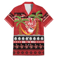French Polynesia Christmas Family Matching Mermaid Dress and Hawaiian Shirt Tiare Chilling Santa Oaoa I teie Noera - Polynesian Pride