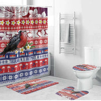 Kiribati Christmas Bathroom Set Frigatebird Santa Tekeraoi n te Kiritimati - Polynesian Pride