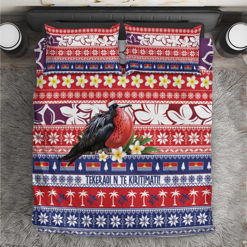 Kiribati Christmas Bedding Set Frigatebird Santa Tekeraoi n te Kiritimati - Polynesian Pride