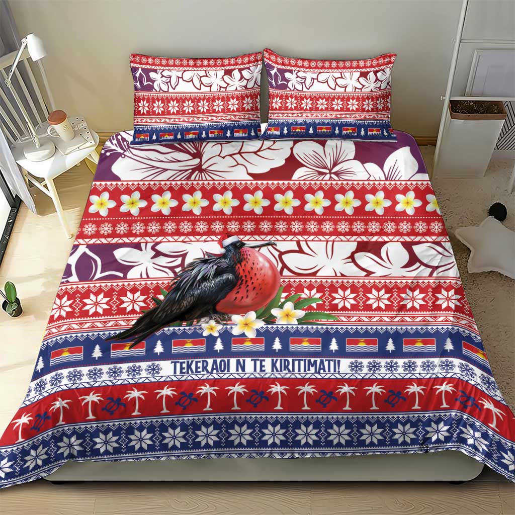 Kiribati Christmas Bedding Set Frigatebird Santa Tekeraoi n te Kiritimati - Polynesian Pride