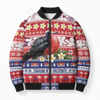 Kiribati Christmas Bomber Puffer Jacket Frigatebird Santa Tekeraoi n te Kiritimati - Polynesian Pride