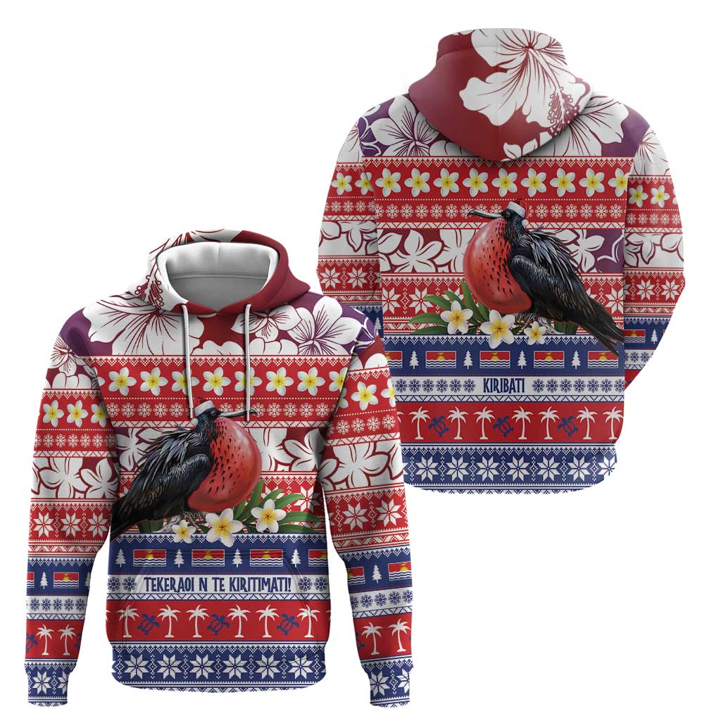 Kiribati Christmas Hoodie Frigatebird Santa Tekeraoi n te Kiritimati - Polynesian Pride
