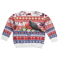 Kiribati Christmas Kid Ugly Christmas Sweater Frigatebird Santa Tekeraoi n te Kiritimati - Polynesian Pride