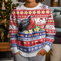 Kiribati Christmas Kid Ugly Christmas Sweater Frigatebird Santa Tekeraoi n te Kiritimati - Polynesian Pride
