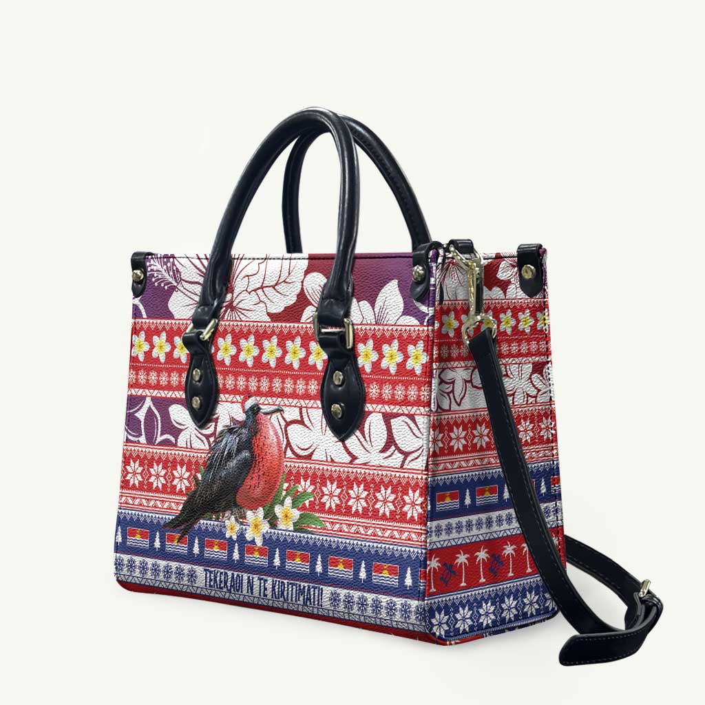 Kiribati Christmas Leather Bag Frigatebird Santa Tekeraoi n te Kiritimati - Polynesian Pride